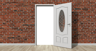 newly installed door